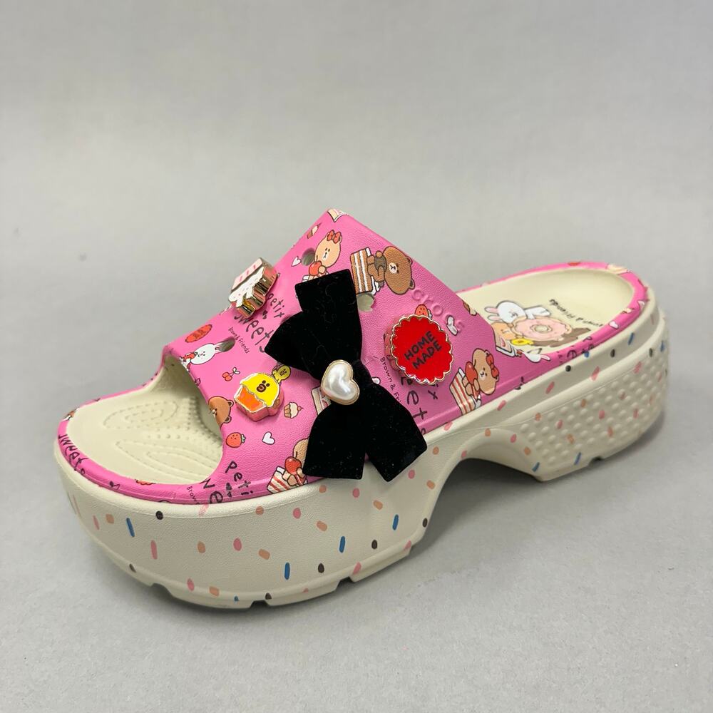 Crocs Line Friends x Stomp Slide 'Petit Sweets' stompâ slide sandals size 8